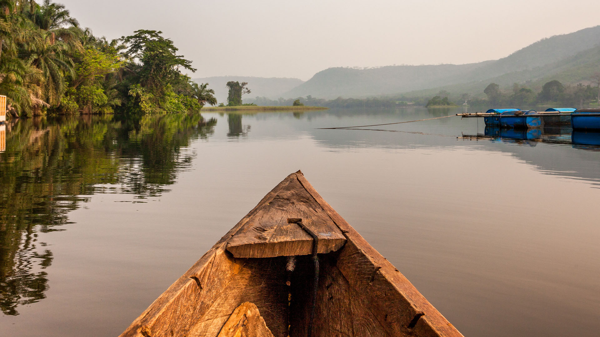 Boat on Lake Ahead